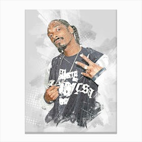 Snoop Dogg Watercolor Canvas Print