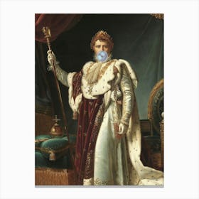 Napoleon In A Mask Canvas Print