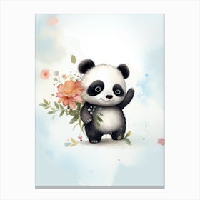 Panda Nursery Art Canvas Print