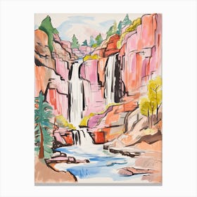 The Broadmoor   Colorado Springs, Colorado   Resort Storybook Illustration 4 Canvas Print