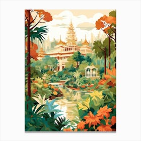 Nong Nooch Tropical Botanical Garden Thailand Illustration 1 Canvas Print