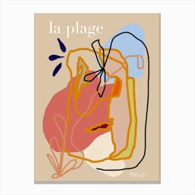 La Plage Canvas Print