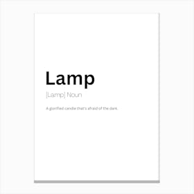 Lamp Definition Meaning Canvas Print