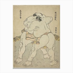 Sumo Wrestler, Katsushika Hokusai Canvas Print