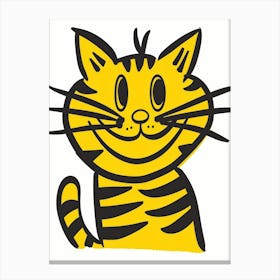 Yellow Tiger Canvas Print