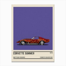 Corvette Summer Car Canvas Print