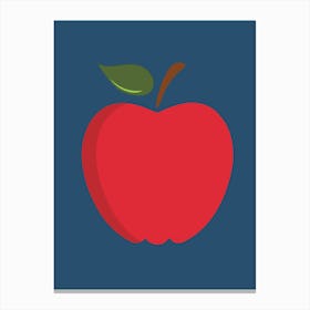 Big Red Apple Canvas Print