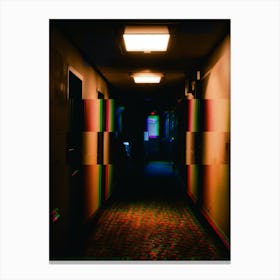 Hallway - Hallway Stock Videos & Royalty-Free Footage Wall Art Behind Couch Canvas Print