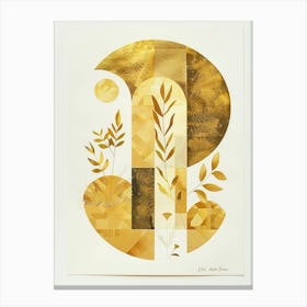 Gold Letter G Canvas Print