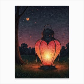 Heart Lantern 2 Canvas Print