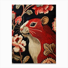 Chinese Lunar Year Of The Rat 1 Full William Morris Style Canvas Print