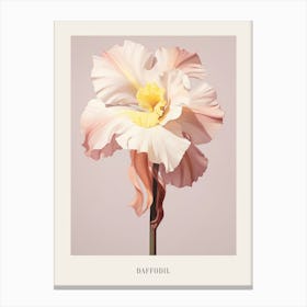 Floral Illustration Daffodil 2 Poster Canvas Print