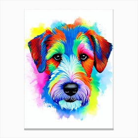 Lakeland Terrier Rainbow Oil Painting dog Canvas Print