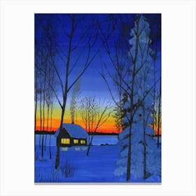 Winter dawn Canvas Print