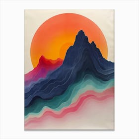 Sunset Mountain 3 Canvas Print