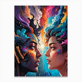 Of Two Women Canvas Print