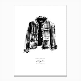 Tweed Jacket Canvas Print