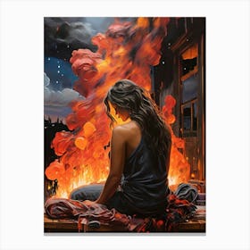 Fires Of Hell Canvas Print