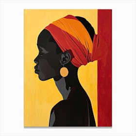 African Woman, Boho Canvas Print