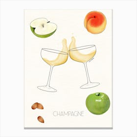 Champagne Canvas Print