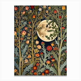 William Morris Moonlight In The Forest 5 Canvas Print