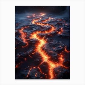 Lava Flow 2 Canvas Print