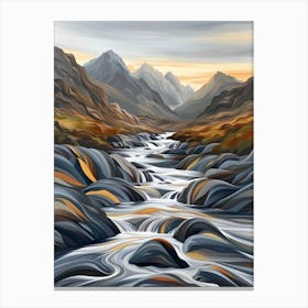 River In The Mountains 5 Canvas Print