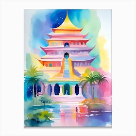 Asian Temple Canvas Print