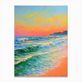 Patnem Beach Goa India Monet Style Canvas Print