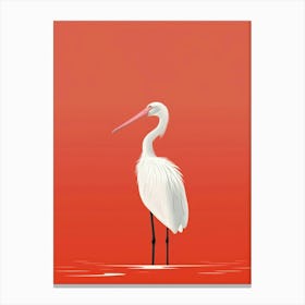 Minimalist Pelican 2 Illustration Canvas Print