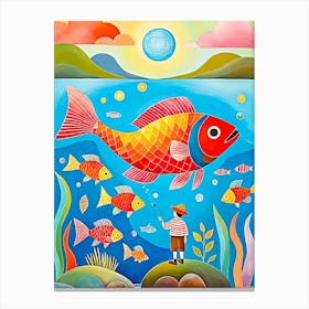 Fishes In The Sea Canvas Print