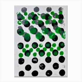 Green Dots Leinwandbilder