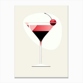 Mid Century Modern French Martini Martini Floral Infusion Cocktail 4 Canvas Print