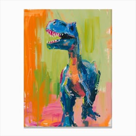 Abstract Dinosaur Brushstrokes 2 Canvas Print