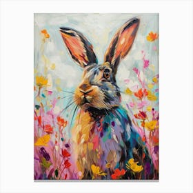 Jersey Wooly Rabbit Painting 4 Canvas Print