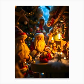 Christmas Nativity Scene Canvas Print