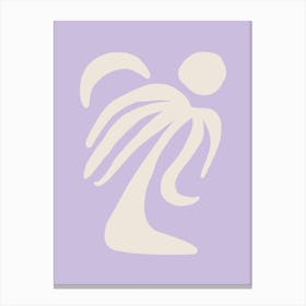 Palm Lilac Canvas Print