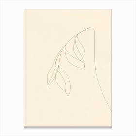 Leaf Line Art Stampe su tela