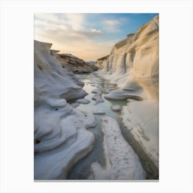 Sarakiniko Milos island Canvas Print