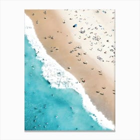 Aerial View Of A Beach Canvas Print