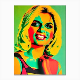 Mindy Kaling Colourful Pop Movies Art Movies Canvas Print