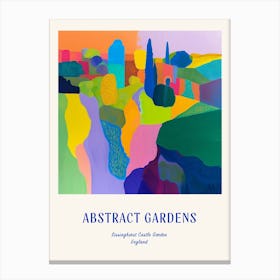 Colourful Gardens Sissinghurst Castle Garden England 3 Blue Poster Canvas Print