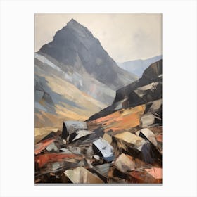 Scafell England 4 Mountain Painting Canvas Print