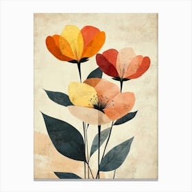 Three Flowers Canvas Print