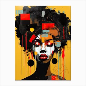 Afro Girl Canvas Print