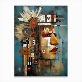 Native American Tribal lLeader Canvas Print