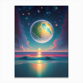 Fantasy Galaxy Ocean 6 Canvas Print