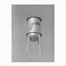Water Tower, El Indio, Texas By Russell Lee Canvas Print