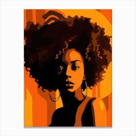 Afro Girl 21 Canvas Print