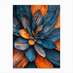 Abstract Flower Painting 9 Canvas Print